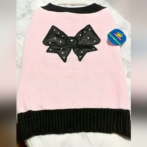 NWT Top paw dog sweater size large color pink